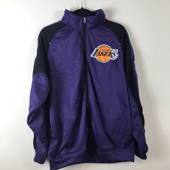 LA LAKERS track Jacket sz M - Picture 3 of 6